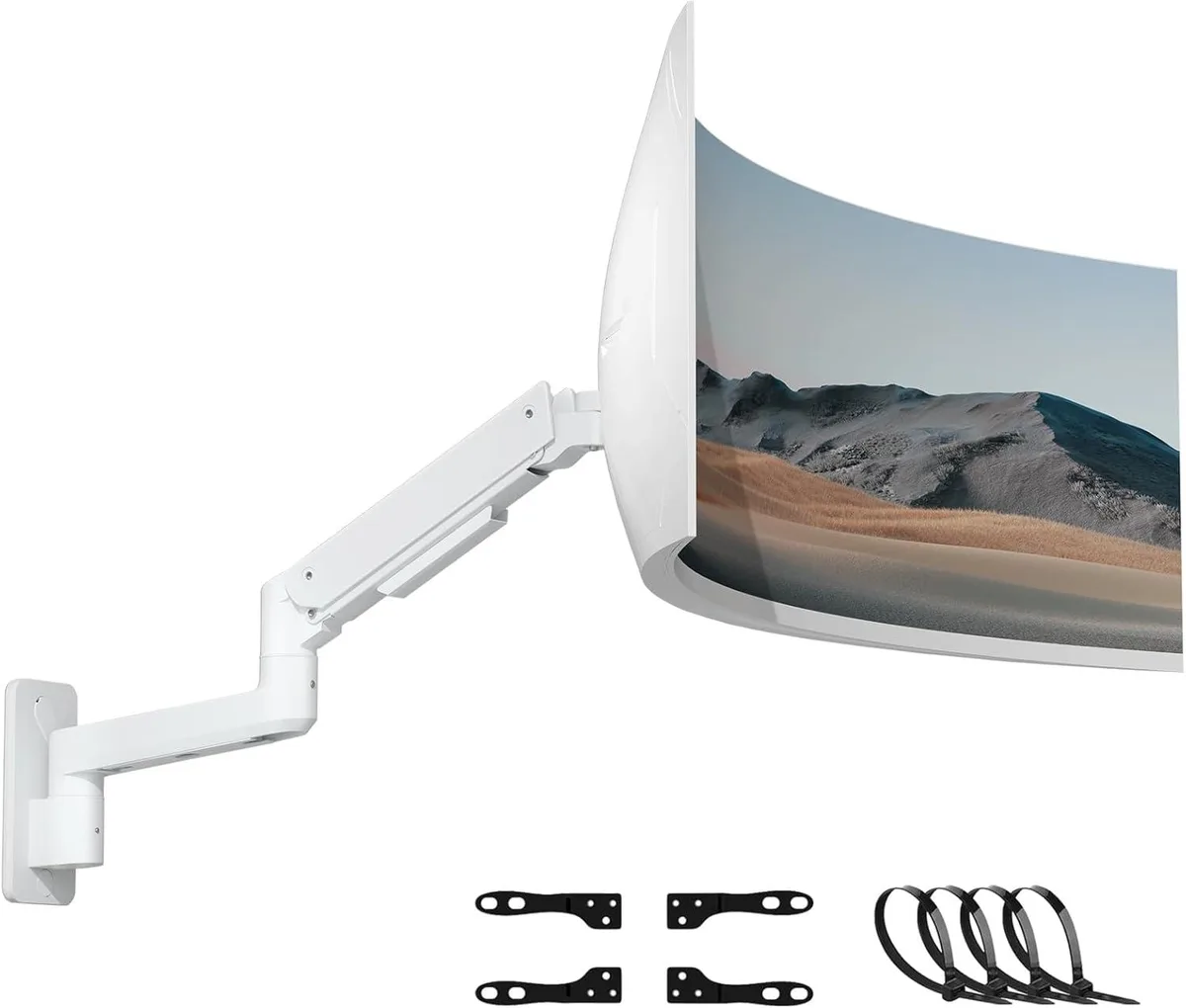 BFKK BFKK 17-49" Ultrawide Monitor Wall Mount White — product photo