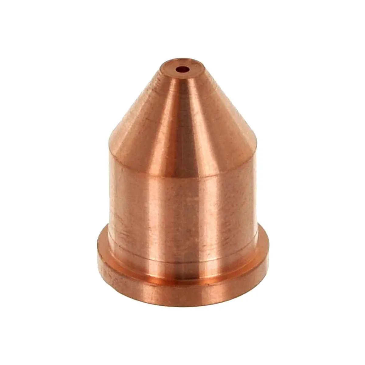 Three copper plasma cutter tips in a clear package