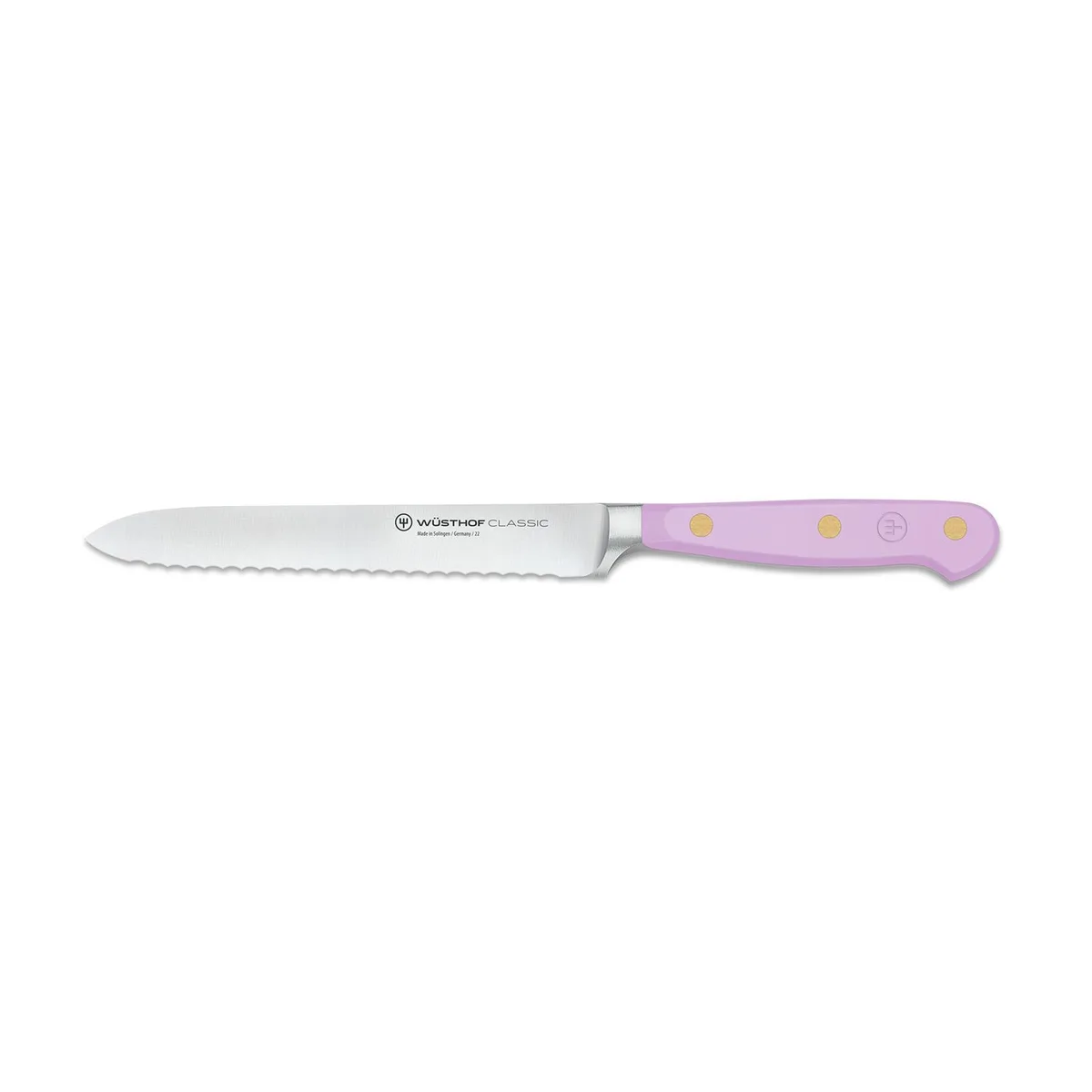 Wusthof Wusthof 1061708214 5-Inch Serrated Utility Knife Purple Yam cutlery — product photo