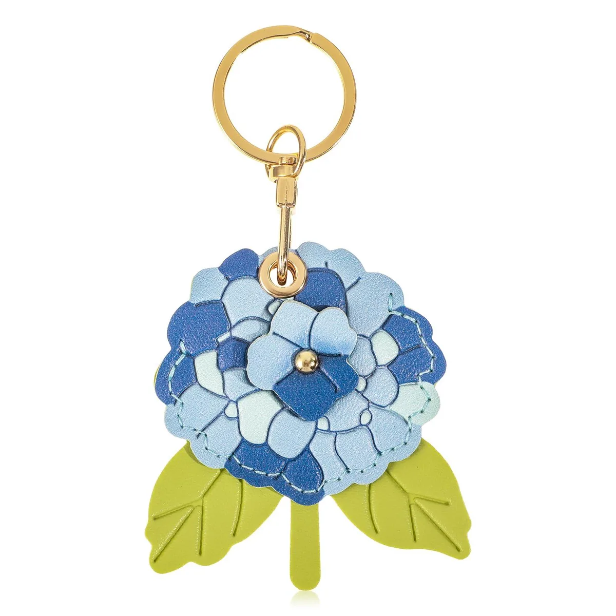  Viator Gear 4947FWPS6863 Leather Hydrangea Flower Keyholder Blue 11.7cm 13.4g — product photo