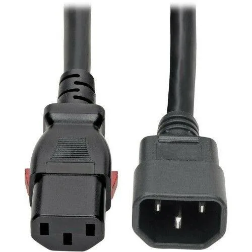 Tripp Lite Tripp Lite P005-L06 power extension cord heavy duty C14 to locking C13 M/F 15A 6ft — product photo
