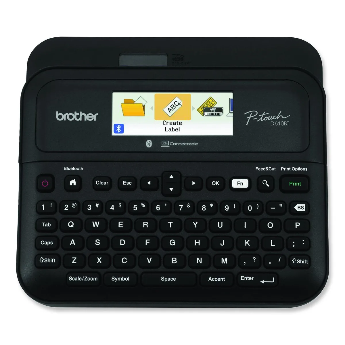 Brother PT-D610BTVP label maker in carry case