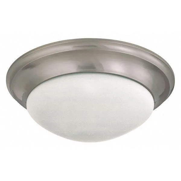 NuVo NuVo 60-3273 3 Light 17 in. Flush Mount Twist &amp; Lock Frosted White Glass bathroom lighting — product photo