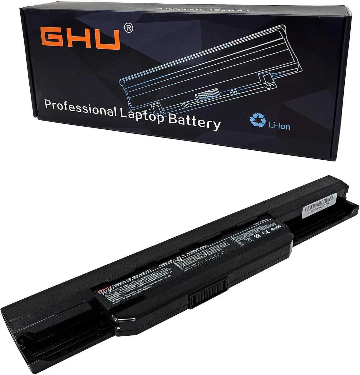 PISKEKAT PISKEKAT laptop battery 10.8V 5200mAh 58Wh for Asus A53 K53 K54 K84 K93 N53 — product photo