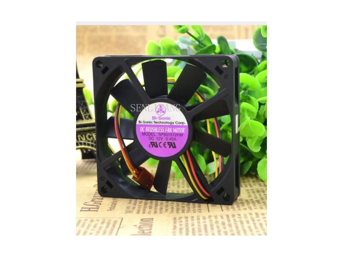 Fans Fans SP801512HM DC12V 3-line 8 cm 0.45 cm thin case fan — product photo