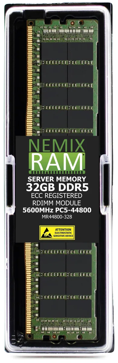 NEMIX RAM NEMIX RAM 32GB DDR5 5600MHz 2Rx8 CL46 1.1V ECC Registered RDIMM memory upgrade — product photo