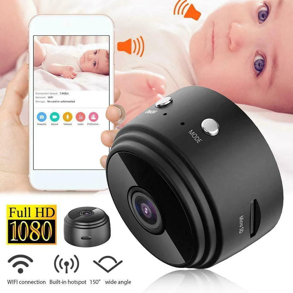 NShi NShi 1080p Mini Spy Camera with 360° Bracket and Night Vision — product photo