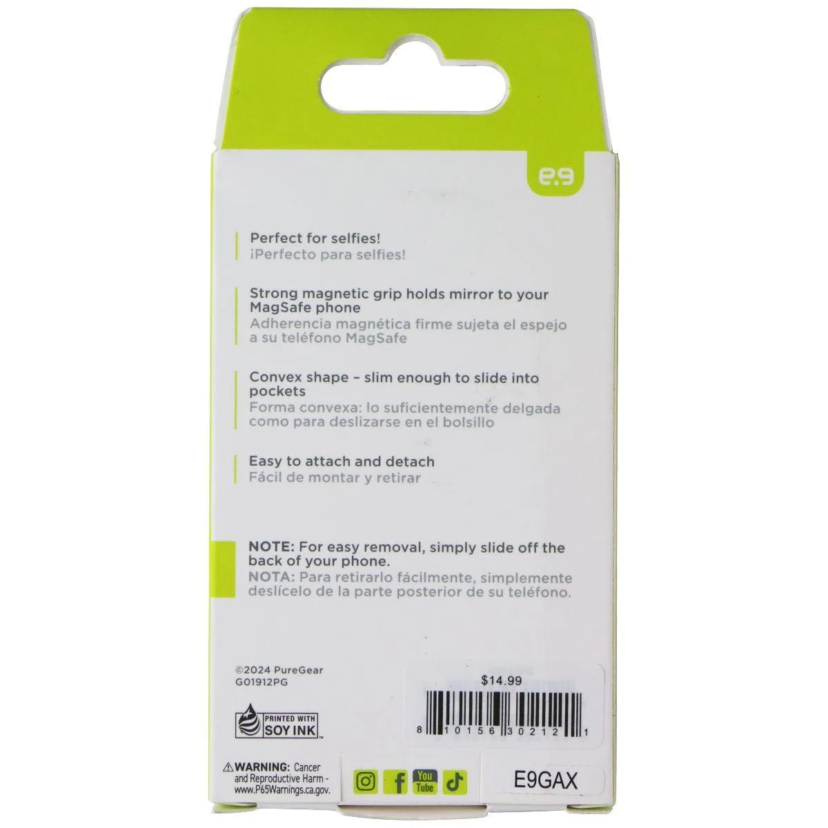 PureGear PureGear Magnetic Selfie Mirror Mount MagSafe 65027PG — product photo