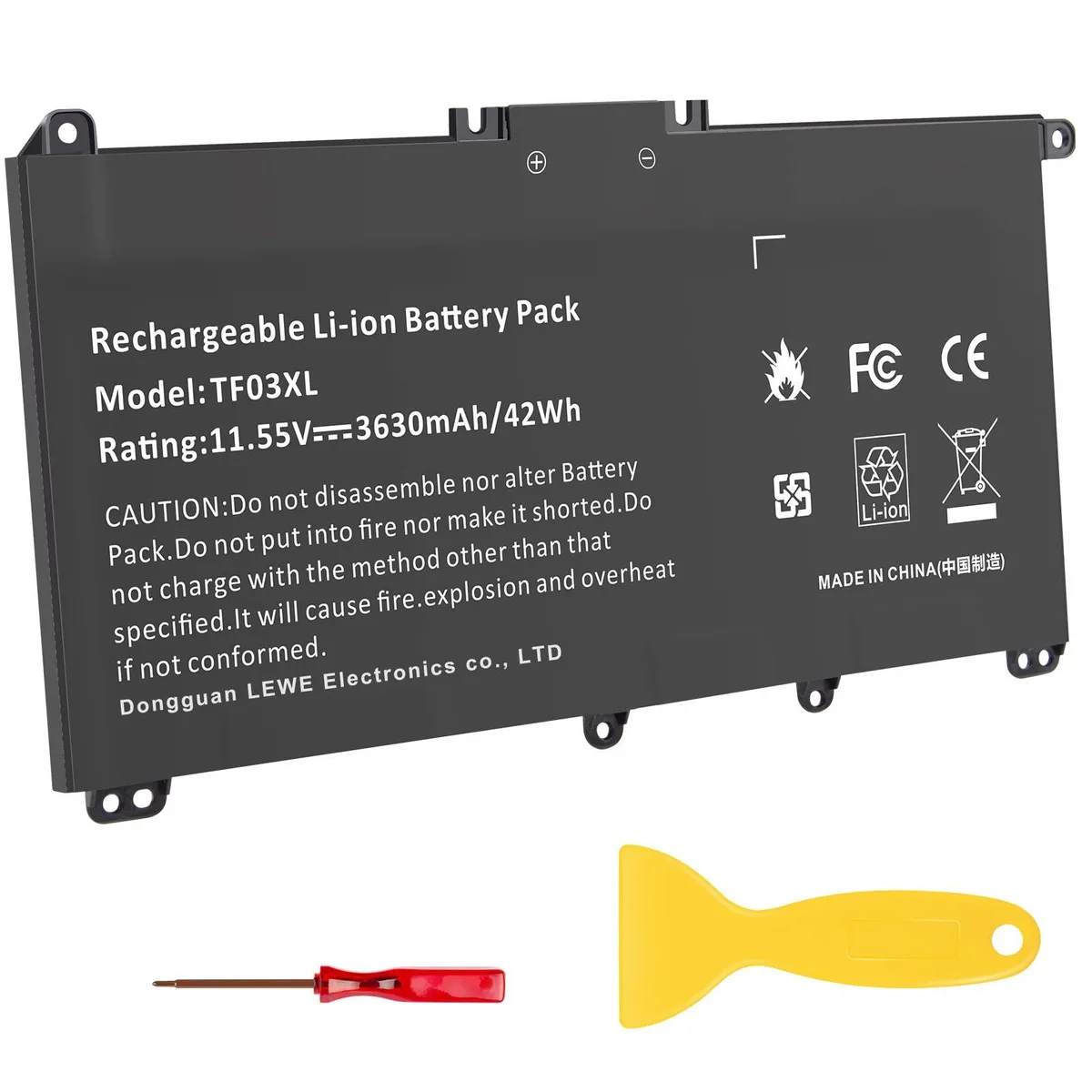  HP TF03XL 42 Wh laptop battery — product photo
