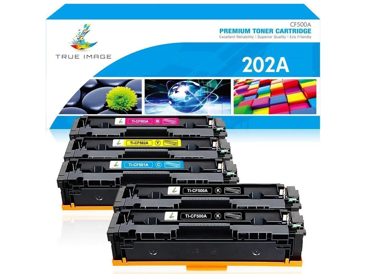 V4ink V4ink 202A CF500A CF501A CF502A CF503A 5-pack toner cartridge — product photo