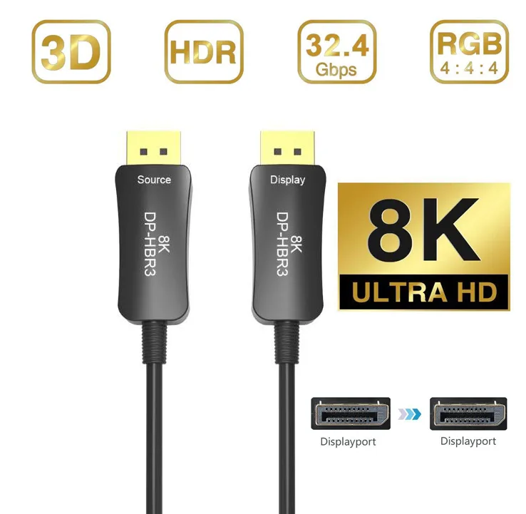 Jansicotek Jansicotek DisplayPort cable 160 ft 8K@60Hz 4K@144Hz — product photo