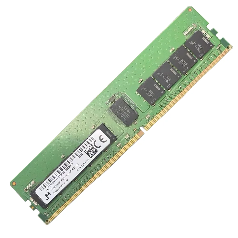 Micron Technology, Inc. Micron Technology, Inc. MTA18ASF4G72PDZ-3G2 32GB DDR4-3200 2Rx8 LP ECC RDIMM server RAM — product photo