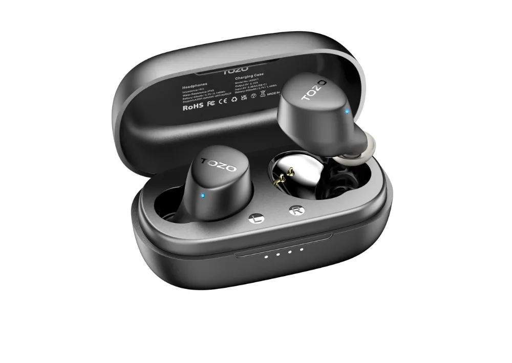 TOZO Store TOZO Store A00E1-BLK earbuds Bluetooth 5.3 3.7g — product photo