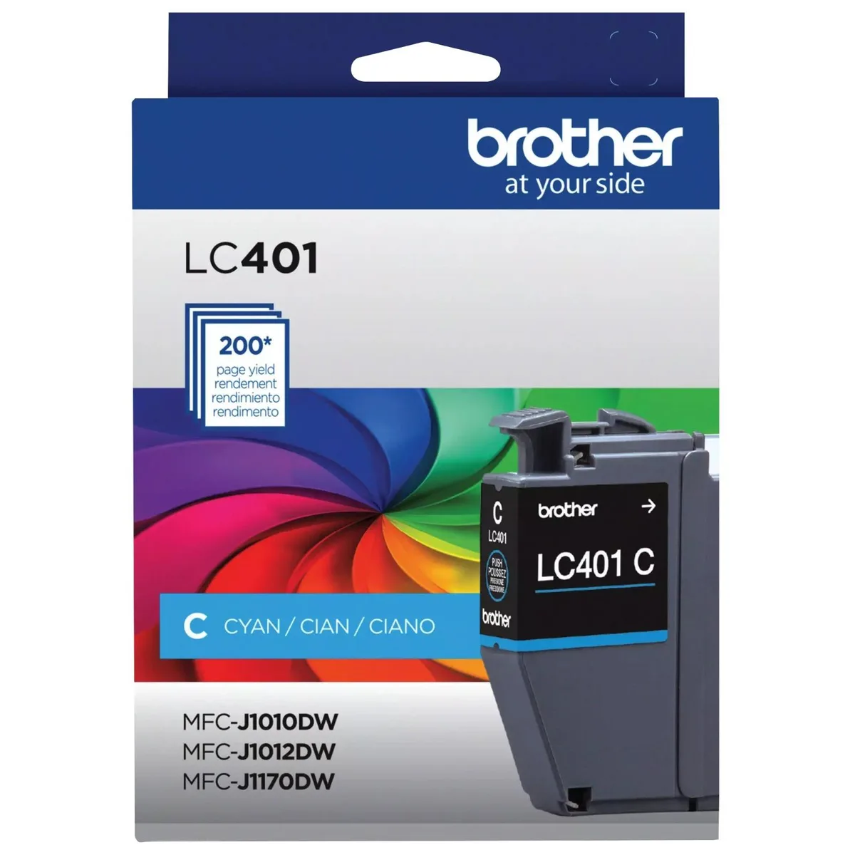 Brother Brother LC401CS Cyan Standard Yield Ink Cartridge 200 Pages — product photo