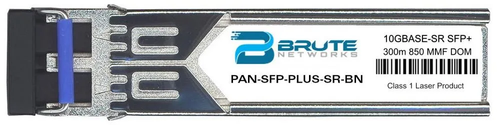 Brute Networks Brute Networks Palo Alto Networks PAN-SFP-PLUS-SR 10GBase-SR 300m MMF 850nm SFP+ transceiver — product photo