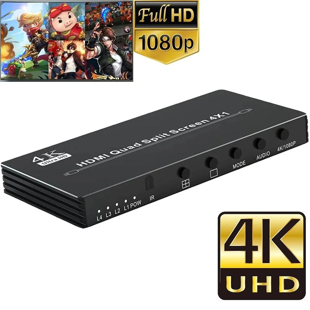 YINGHUA YINGHUA 4K HDMI Quad Multiviewer 4x1 KVM Switch (AU Plug) — product photo