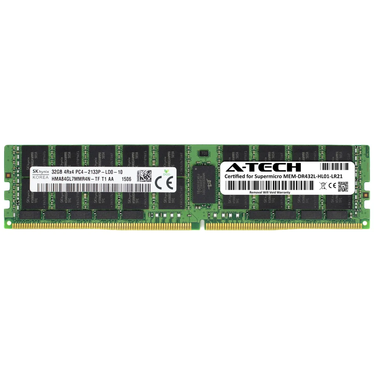 A-Tech A-Tech 32GB DDR4 2133 ECC LRDIMM 4Rx4 Supermicro Certified — product photo