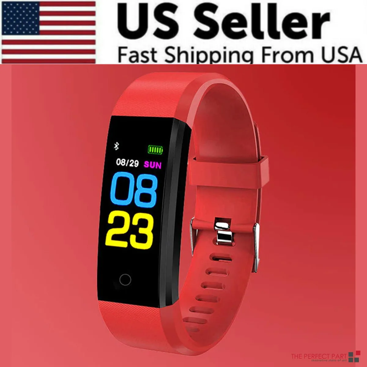 The Perfect Part The Perfect Part Smart Watch Red IP67 90mAh OLED — product photo