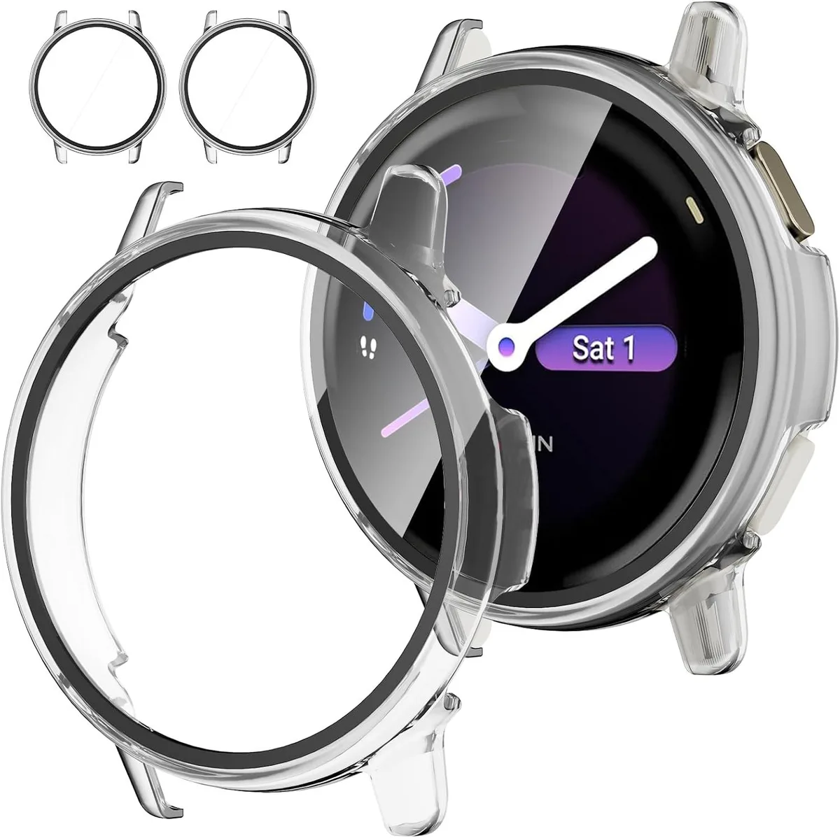 ETEIZU ETEIZU Screen Protector Case for Garmin vivoactive 6 Smartwatch [2-Pack] accessory — product photo