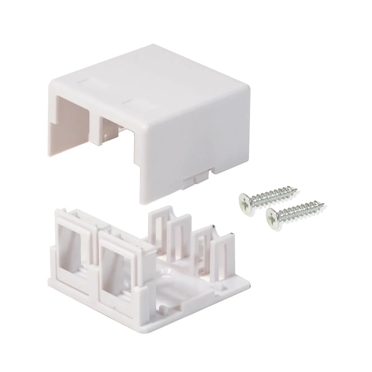 Logico Logico SMB202 2-Port White Surface Mount Box — product photo