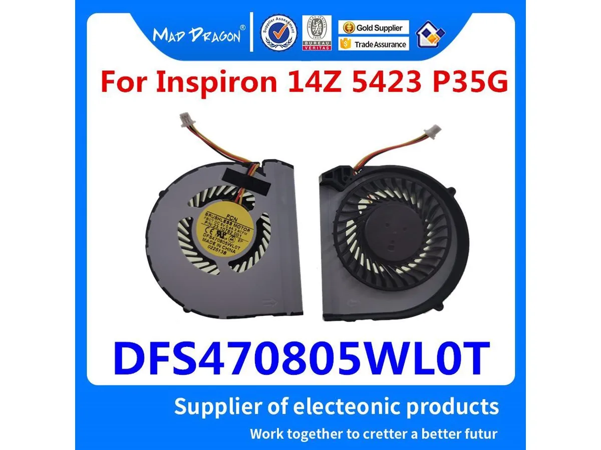 Fans Fans Laptop CPU Fan for Dell Inspiron 14Z 5423 DFS470805WL0T — product photo