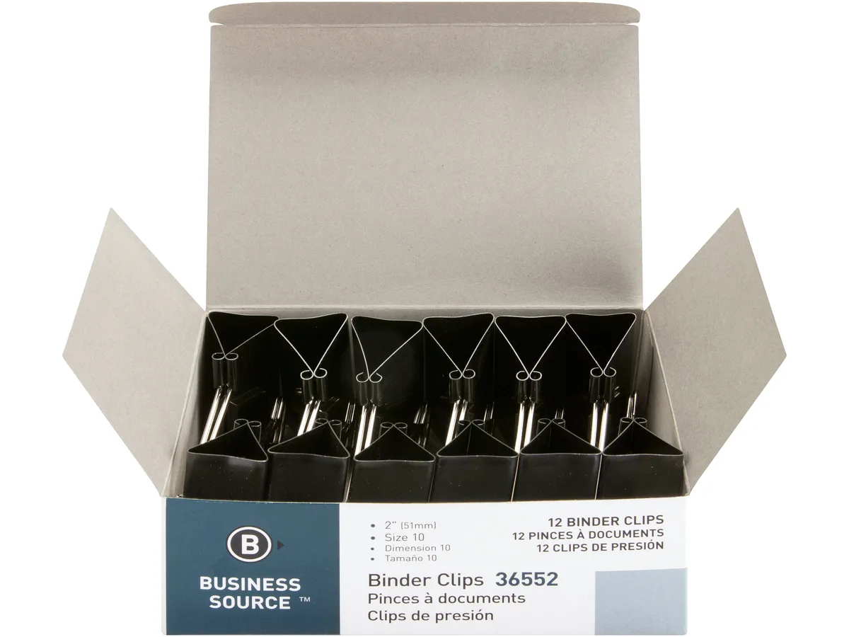 Business Source Business Source 36552 Binder Clips 12 — product photo