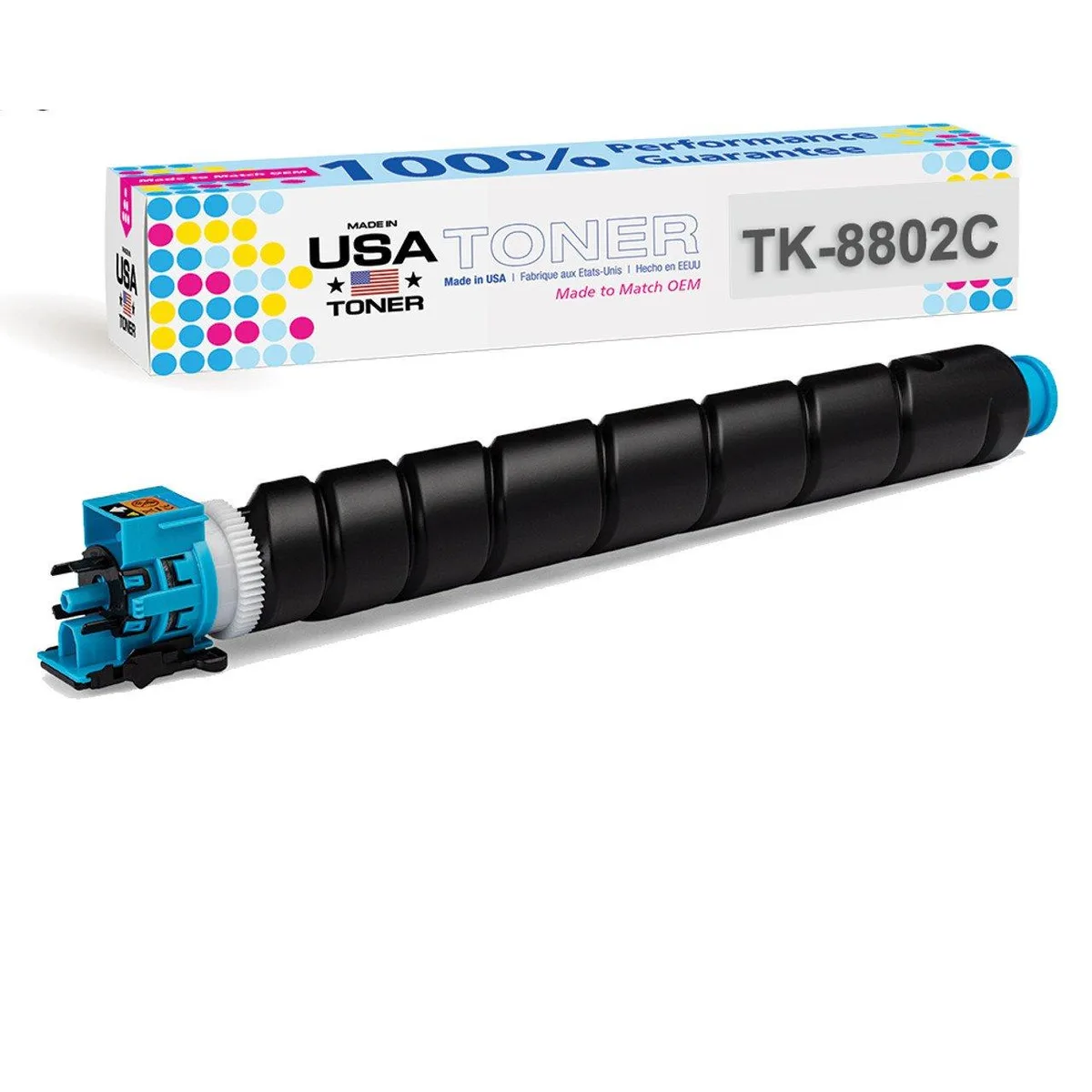MADE IN USA TONER MADE IN USA TONER TK-8802C Cyan Toner Cartridge 20000 Pages — product photo