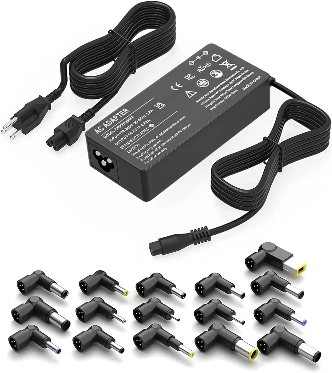  SZGUDULO SK90B195462 90W Universal AC Adapter Laptop Charger 16 Tips — product photo