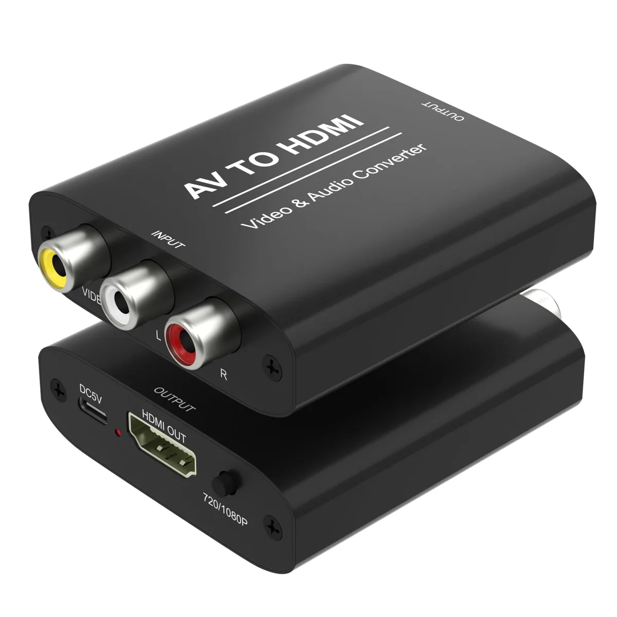  Aoyvsktv AOY-RCA to HDMI-1 Media Converter RCA to HDMI 1080P@60Hz Black — product photo