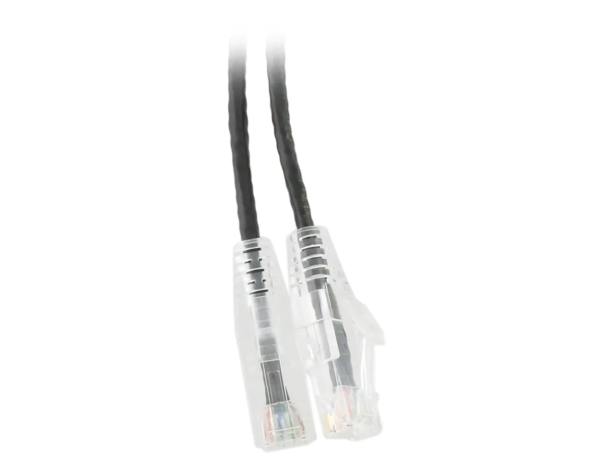 Nippon Labs Nippon Labs SLCAT6-28-5BK network ethernet cable 5 ft 28 AWG Cat6 550Mhz black — product photo