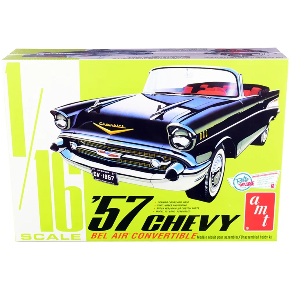 AMT AMT 1957 Chevy Bel Air Convertible 1/16 Scale Model Kit game — product photo