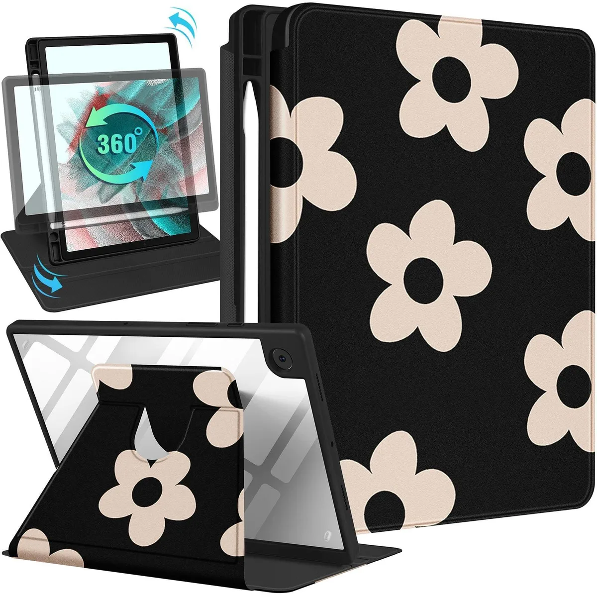 Astro Gaming Astro Gaming 2 in 1 accessory for Samsung Galaxy Tab A8 10.5 inch SM-X200/X205/X207 Black Flower — product photo