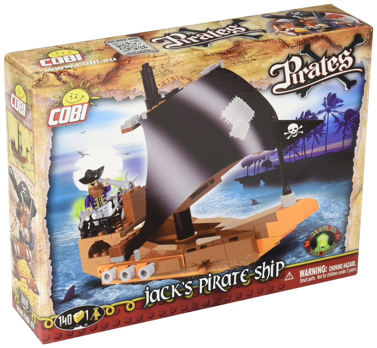 Cobi Cobi Jack's Pirate Ship Building Kit #6019 140 blocks — product photo
