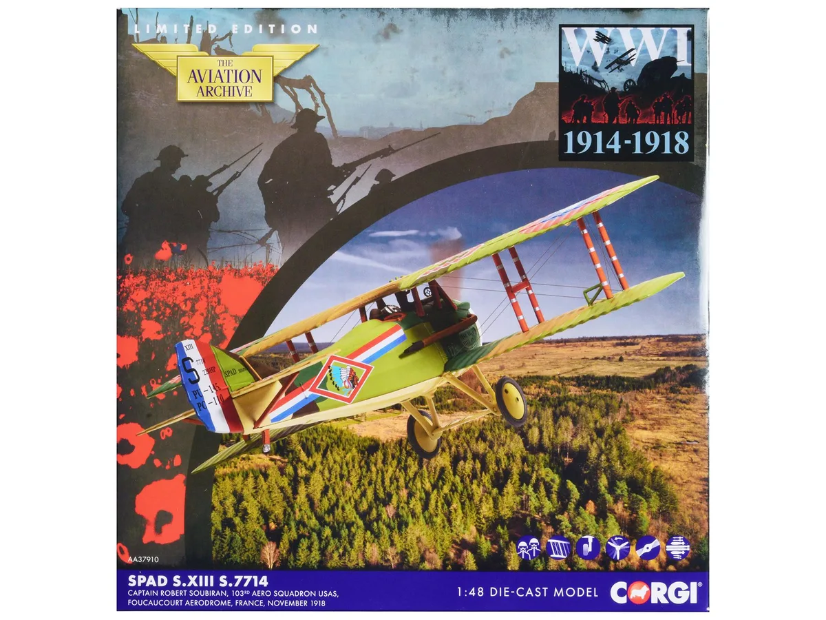 Corgi Corgi SPAD S.XIII 1/48 Foucaucourt 1918 USAS 103rd Aero Squadron — product photo