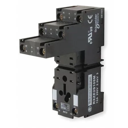 Schneider Electric Schneider Electric RXZE2S108M Relay Socket 8 Pin Finger Safe Square — product photo