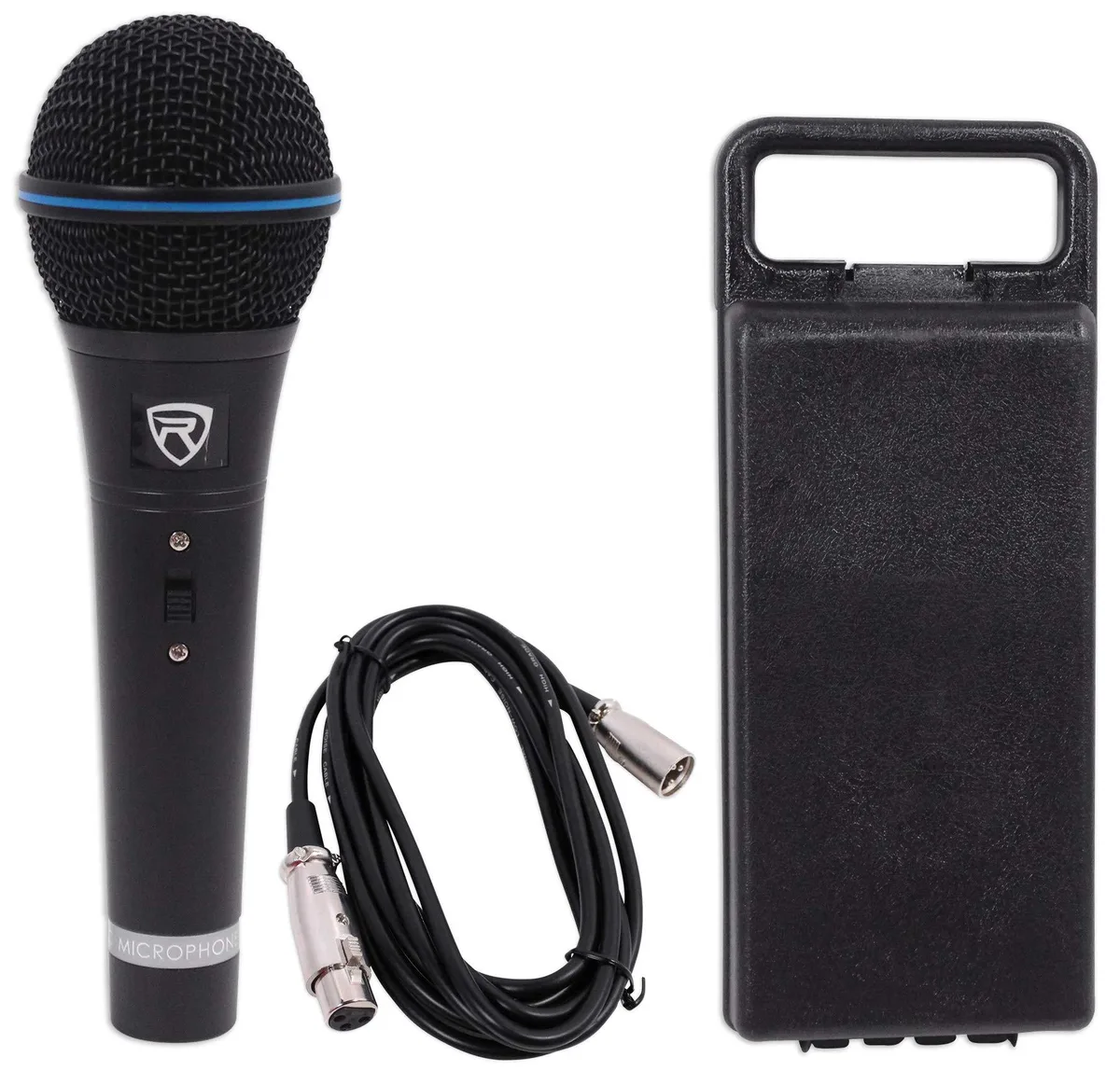 Rockville RMM-XLR Dynamic Microphone, 600 Ohm, 10ft XLR Cable, Black — product photo