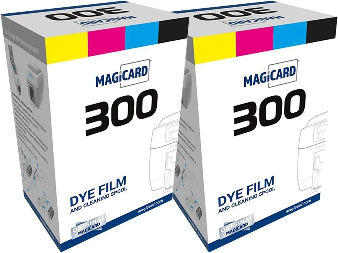 EVESKY EVESKY Magicard 300 MC300YMCKO Color Ribbon 300 Prints 2 Pack — product photo