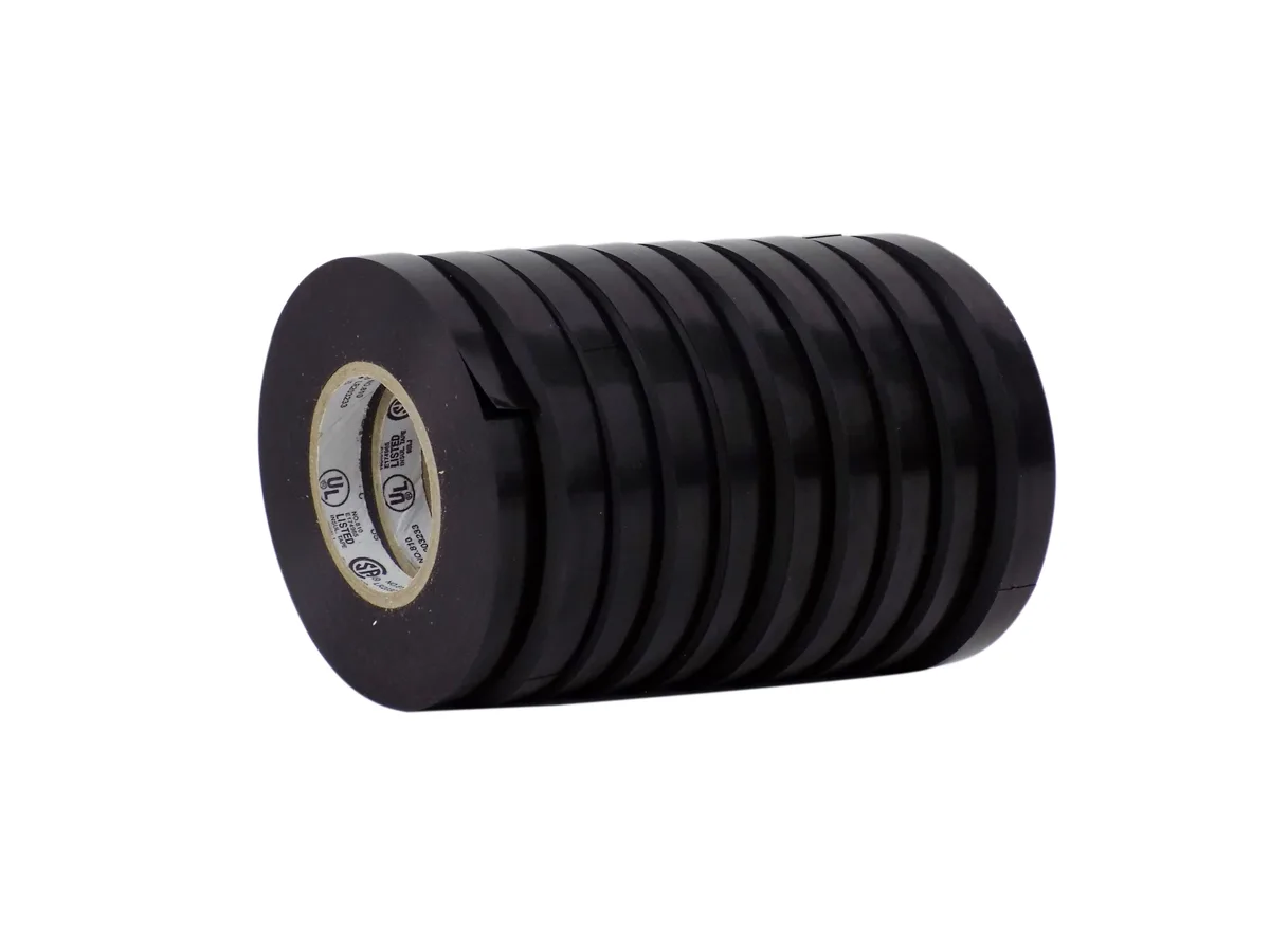 ADHESIVE TAPE PRODUCTS, LTD. ADHESIVE TAPE PRODUCTS, LTD. Electrical Tape Black 1/2 inch 66 ft 10 pack — product photo