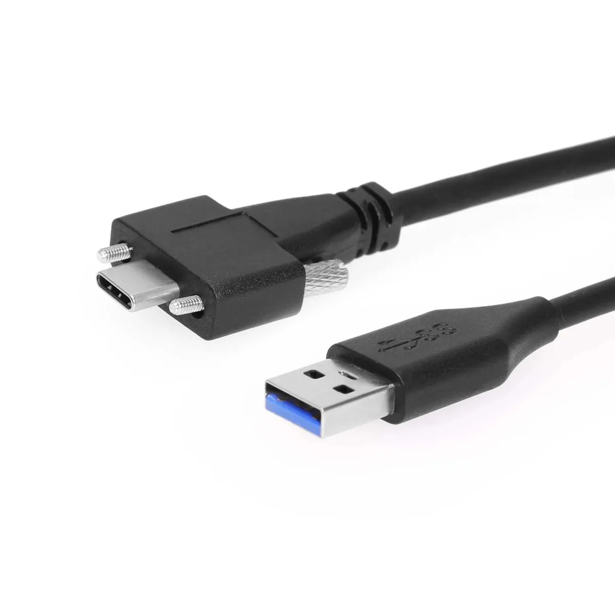 CoolGear CoolGear CG-30SL1AC-1.8M USB-C to USB-A screw-lock cable 6ft — product photo