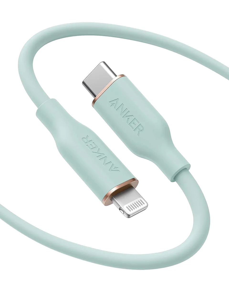 Anker Anker Powerline III Flow USB-C to Lightning Cable 6 ft Mint Green — product photo