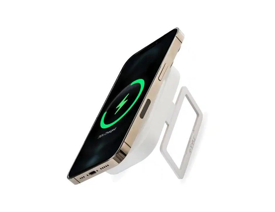 Tylt Tylt Magnetic Wireless Power Bank Stand 2.5K 2500 mAh White — product photo