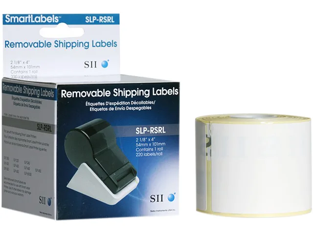 Seiko Instruments Seiko Instruments SLP-RSRL Removable White Shipping Label 2.25 in x 4 in pos accessory — product photo