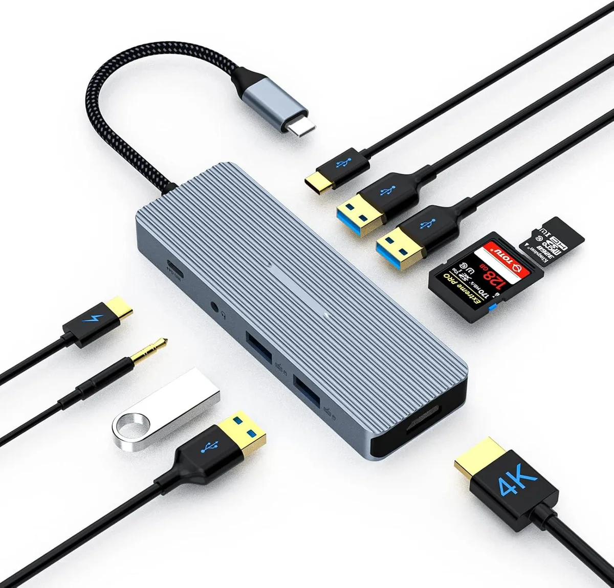 TAURKENAM TAURKENAM 10-in-1 USB-C Docking Station 4K HDMI 100W PD — product photo