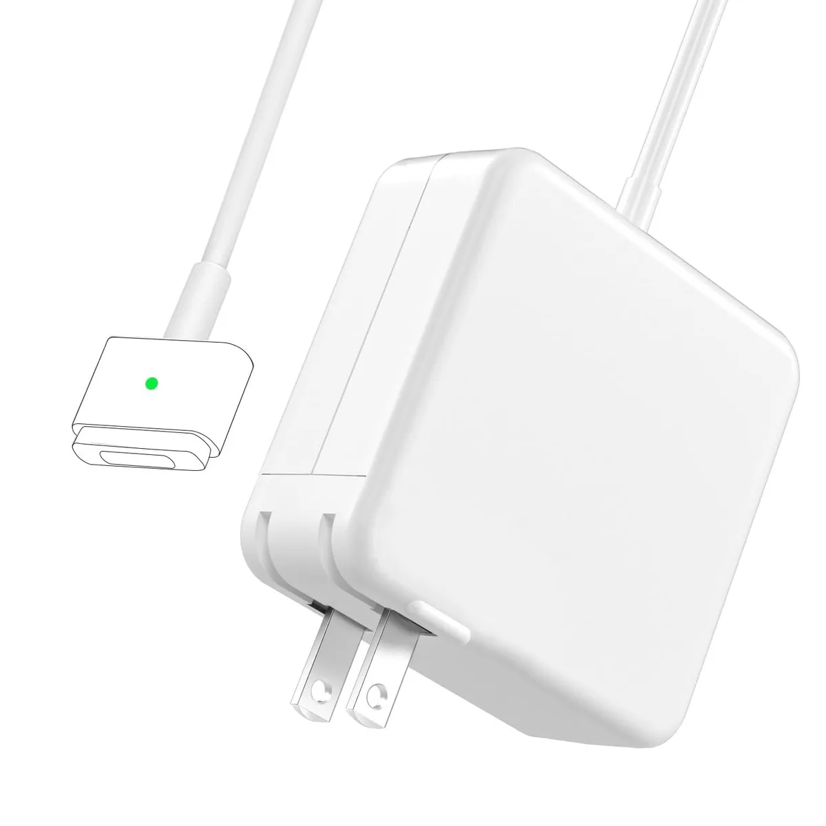 No Sew No Sew 45W Magnetic T-Tip AC Adapter for MacBook Air 11 13 inch 2012-2017 — product photo