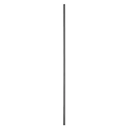Black metal down rod, seventy-two inches long