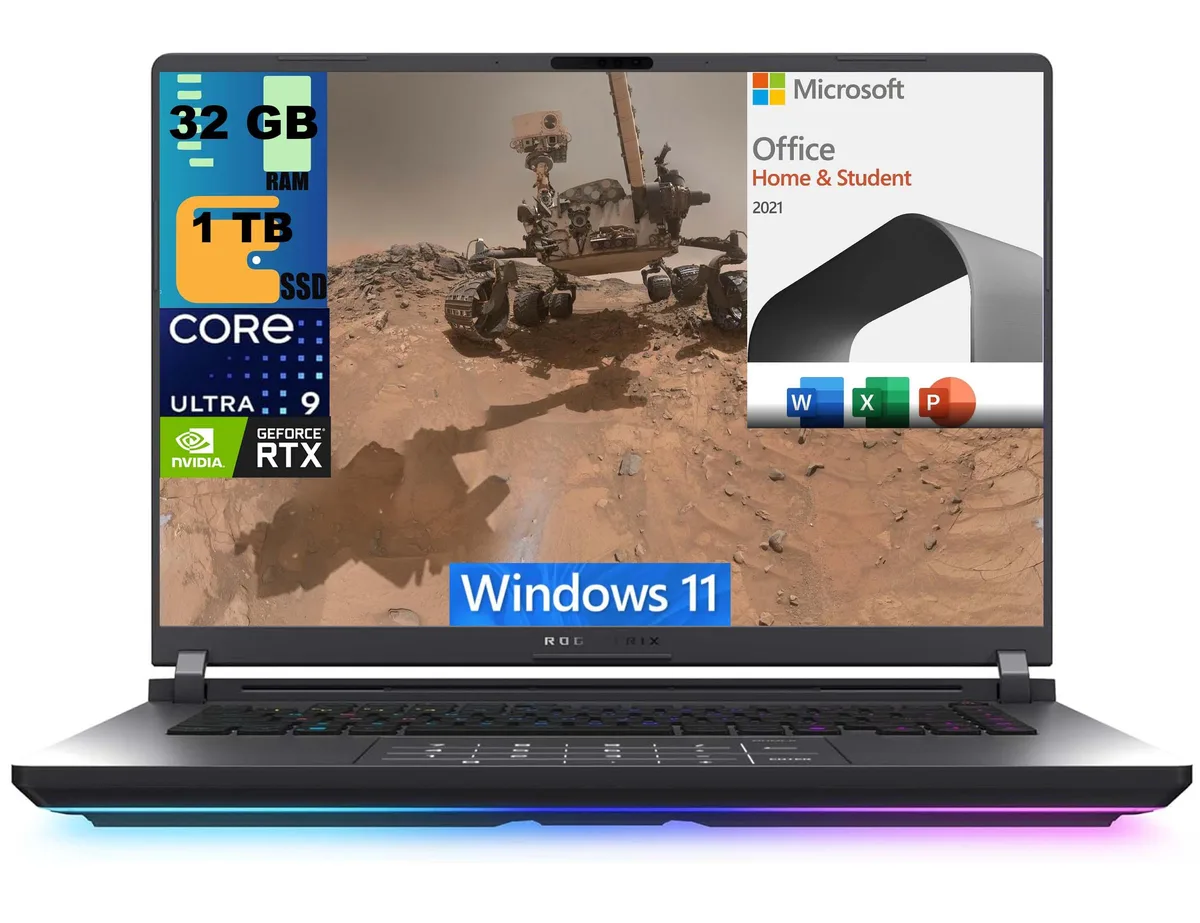 ASUS ASUS ROG Strix G16 gaming laptop, 16" 2.5K 240Hz, Core Ultra 9 275HX, RTX 5070 8 GB — product photo