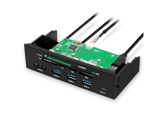 Corn Electronics Corn Electronics 5.25" Internal Card Reader USB 2.0 3×USB 3.0 Type-C eSATA STW-3125 — product photo