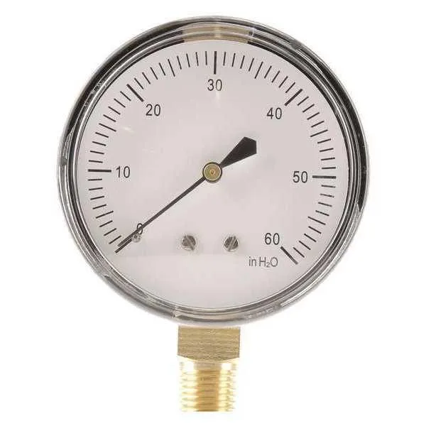 Value Brand Value Brand Low Pressure Gauge 0 to 60 psi 2 1/2 in Dial 1/4 in NPT — product photo