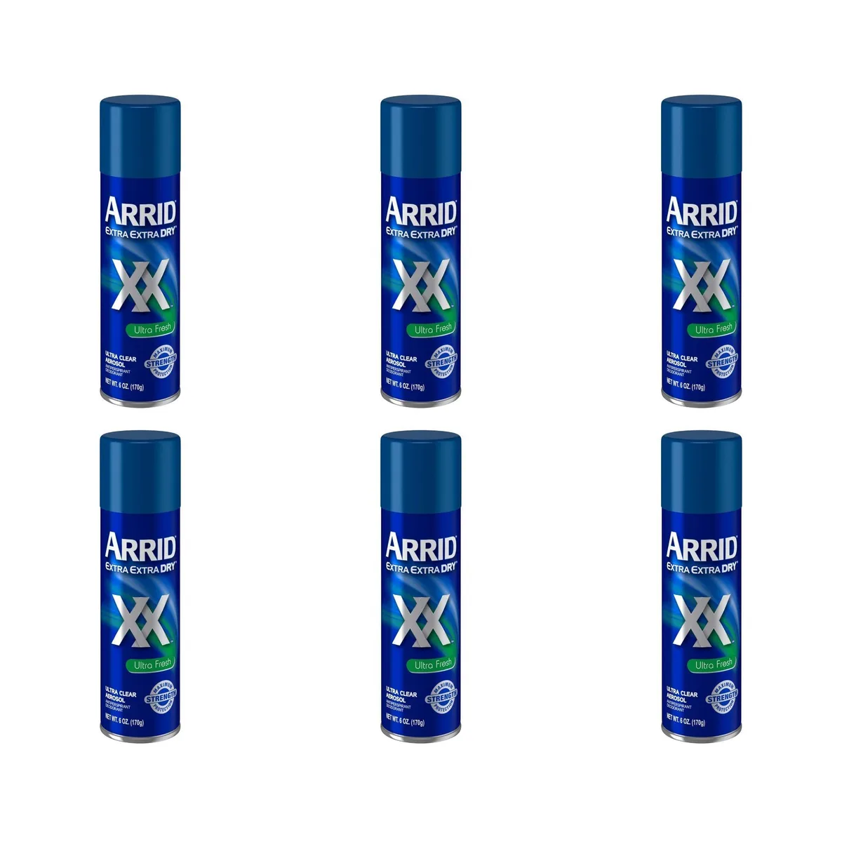 Arrid Arrid Antiperspirant Deodorant Spray 6 oz 6-Pack skin care — product photo
