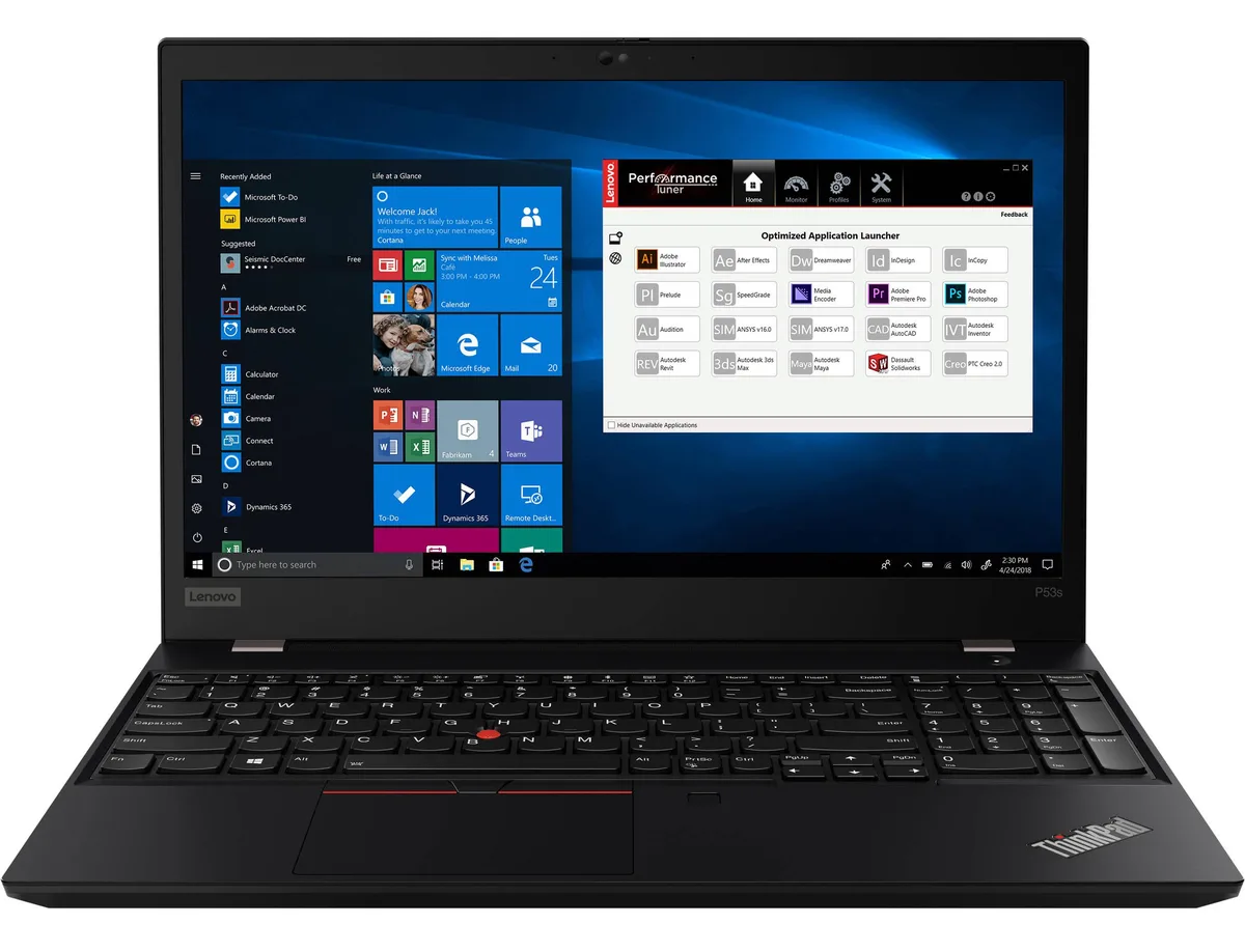 Lenovo Lenovo ThinkPad P53s i7-8565U 8GB 256GB 15.6 FHD Quadro P520 laptop — product photo